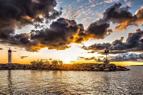 Meaford Harbour Sunrise Escarpment Magazine