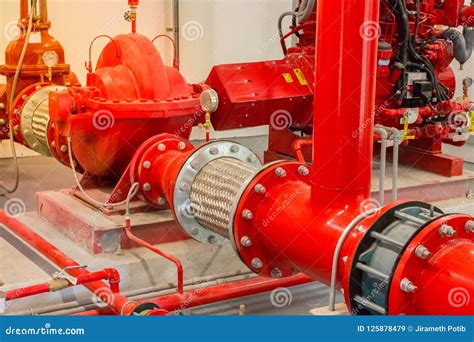 Typical Installation Of Fire Pump Room With Approved Pump Nd Valve