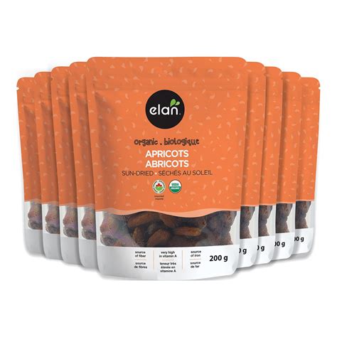 Elan Organic Sun Dried Apricots Ypf Dried Fruits No Sulphites No