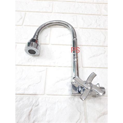 Jual Kran Angsa Tanam Flexible Kepala Besar On Off Keran Dapur Sink