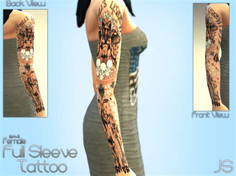 Sims 4 Female Full Body Tattoo Mod Statmaz