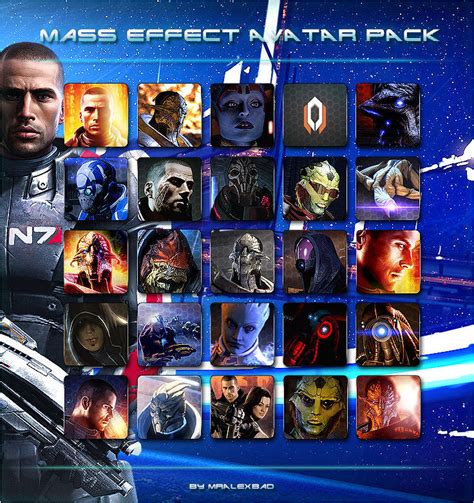 Mass Effect Avatar Pack By Mralexbad On Deviantart