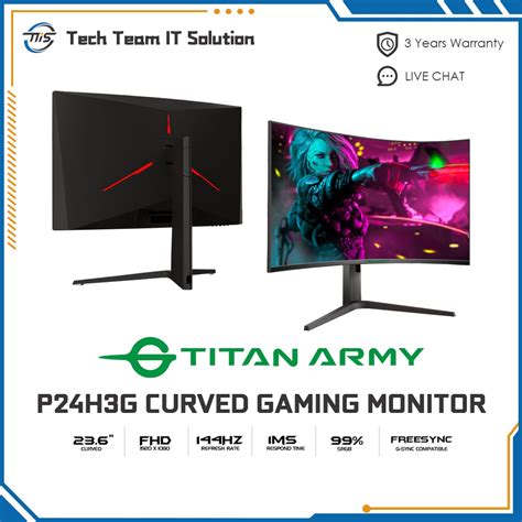 Titan Army Inch Curved Hz Ms Gaming Monitor P H G Shopee