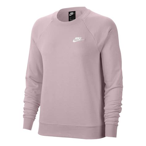 Nike Sportswear Essential Sweatshirt Damen Rosa Weiß Online Kaufen