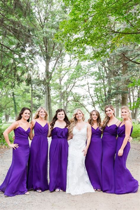 Satin Eggplant Bridesmaid Dresses