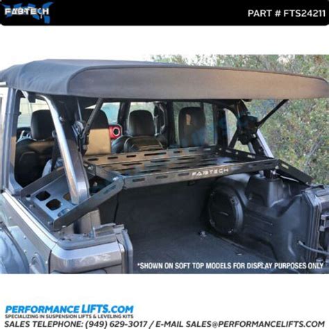 Fabtech Jeep Wrangler Heavy Duty Interior Cargo Rack Fts