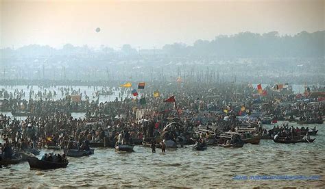 The Sangam, The Confluence Of The Ganga And The Yamuna River,