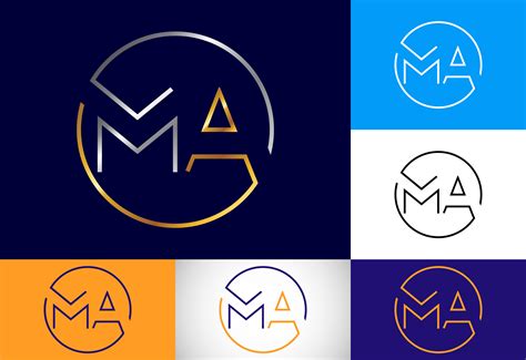 Initial M a Logo Design Vector Graphic by makhondesign · Creative Fabrica