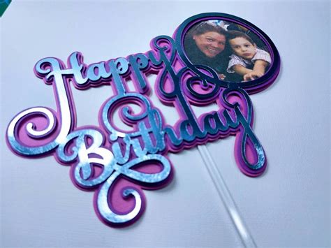 Cricut Happy Birthday Cake Topper