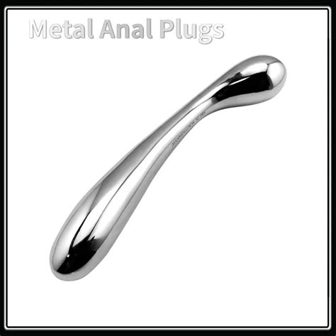 Metal Double Headed Dildo Anal Plug Butt Plug Stainless Steel Prostate