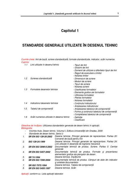 PDF 1 Standarde Generale Utilizate In Desenul Tehnic DOKUMEN TIPS