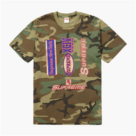 Supreme Multi Logos Tee Woodland Camo Kick Ass Kickz