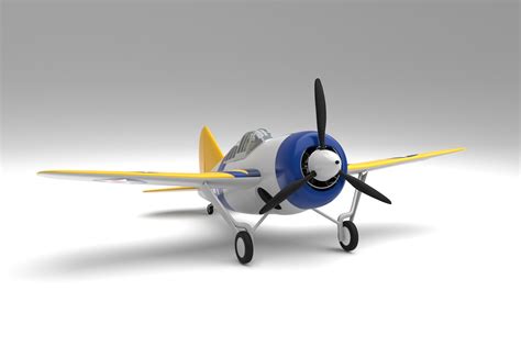 3D Very Simple Brewster F2A Buffalo Model - TurboSquid 1965866