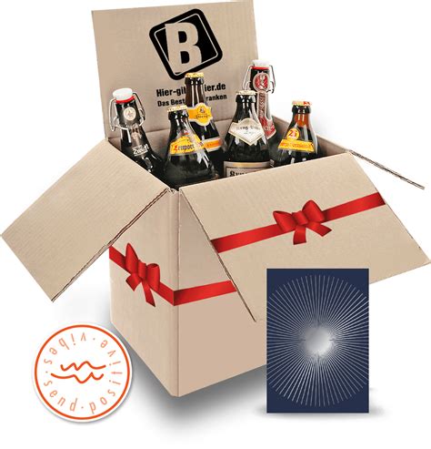 Geschenkpaket Mit Gru Karte Hier Gibts Bier De