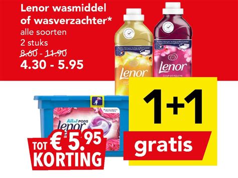 Lenor Wasmiddel Wasverzachter Folder Aanbieding Bij Deen Details