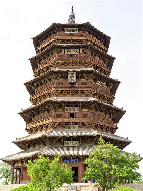 Yingxian Wooden Pagoda Shanxi China Photograph By Luis Castaneda Inc