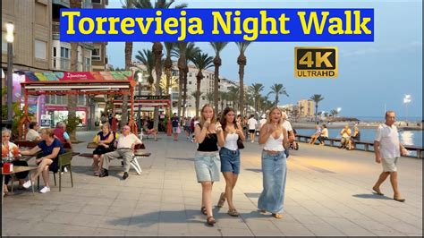 Torrevieja Costa Blanca Spain Nighttime Walking Tour Heading To The