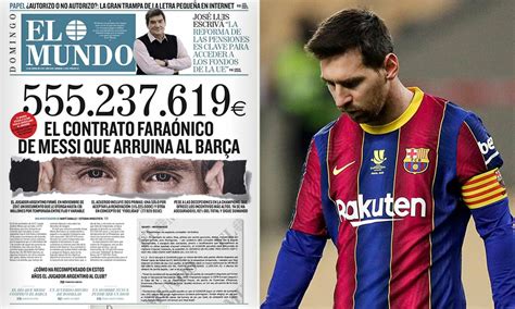 Lionel Messi Contract Leak Barcelona Will Take Legal Action Against