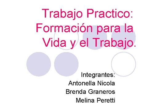 Trabajo Practico Formacin Para La Vida Y El