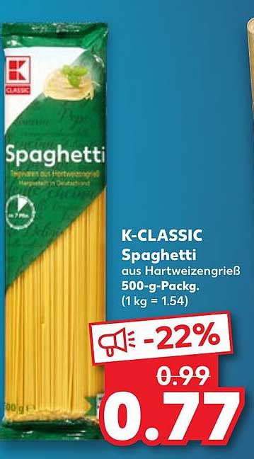 K Classic Spaghetti Angebot Bei Kaufland Prospekte De