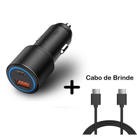 Carregador De Carro Turbo Veicular Carregamento rápido 2 Portas 38W USB