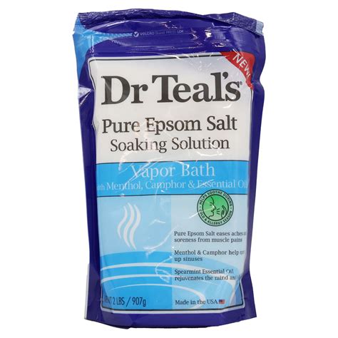 Dr Teals Epsom Salt Soaking Solution Vapor Bath Lb Pack Of