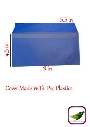 Blue Plastic Pvc Bank Passbook Cover For Office At Rs 2 60 Piece In Howrah