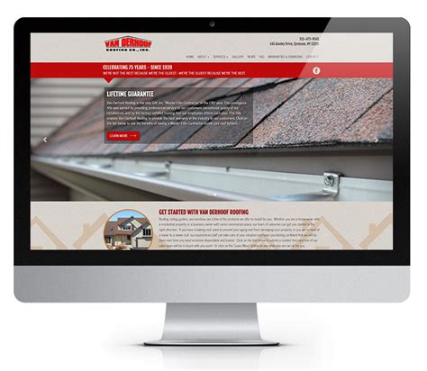 Roofing Website Design | Lead Generation for Roofers | Van Derhoof ...