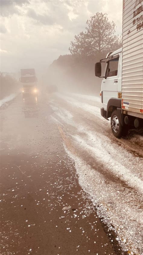 V Deo Moradores Registram Chuva De Granizo Na Serra Catarinense Nesta