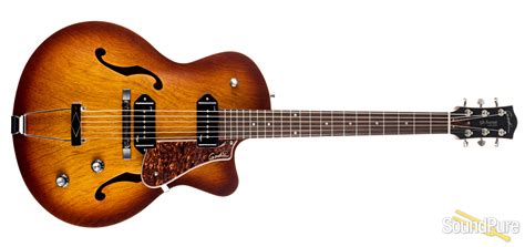 Godin 5th Ave Cw Kingpin Ii Cognac Burst Archtop Guitar