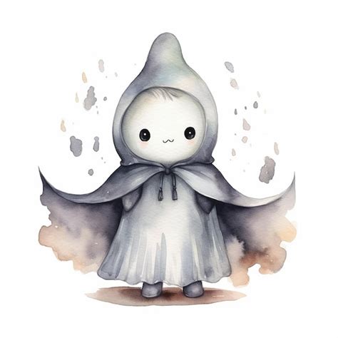 Premium Ai Image Cute Ghost