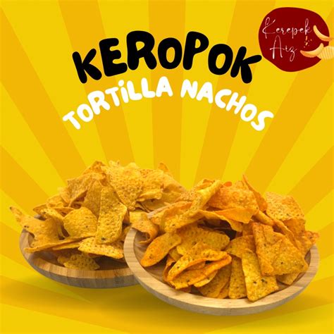 Keropok Nachos Tortilla Balado BBQ Cheese 500g Shopee Malaysia