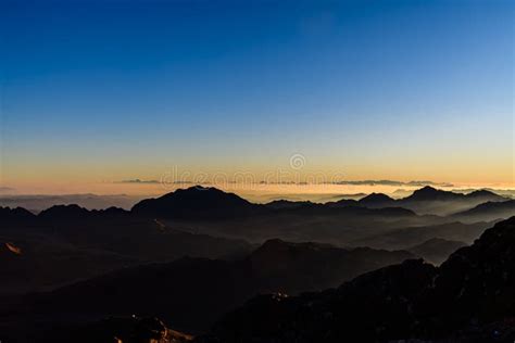 Sunrise at the Mount Sinai. Sinai Peninsula, Egypt Stock Image - Image ...