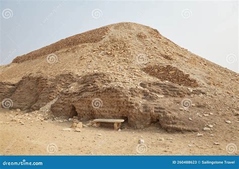 The Mysterious Mastaba Of The Meidum Necropolis Stock Image Image