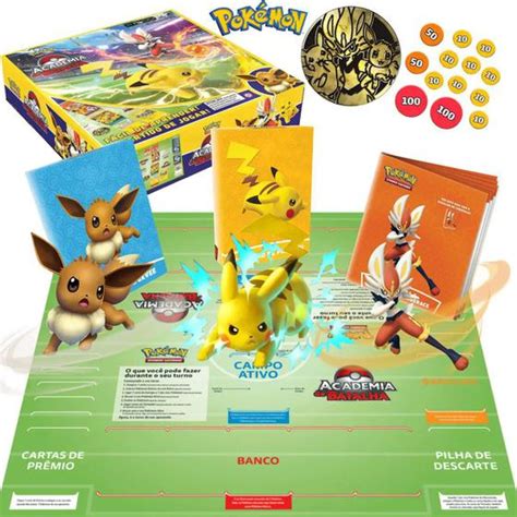 Jogo De Tabuleiro Pokemon Academia De Batalha Cartas Copag