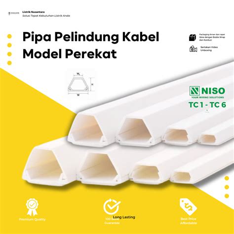 Jual Niso Kabel Protector NISO Cable Duct TC 1 2 3 4 5 6 Pelindung