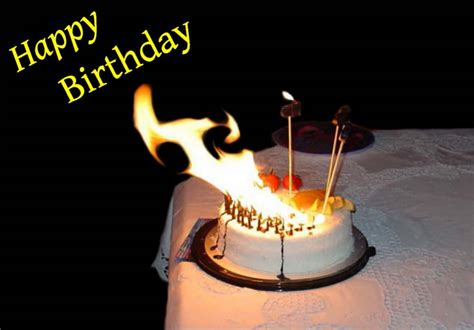 Download Funny Birthday Burnt Cake Picture