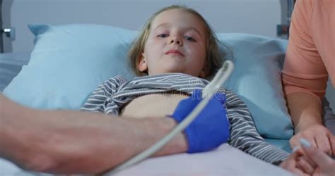 Doctor Examining Girls Abdomen With Ultrasound Stock Footage Video Of