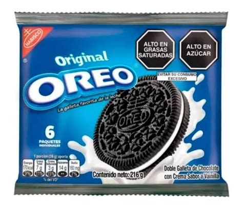 Oreo Galletas De Chocolate Rellena Sabor Vainilla Unid Cuotas Sin