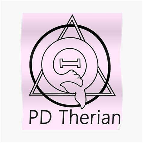 Pd Ytb Theta Delta Therian Symbol Black Pd Therian Poster For Sale By Lsevenhans Redbubble