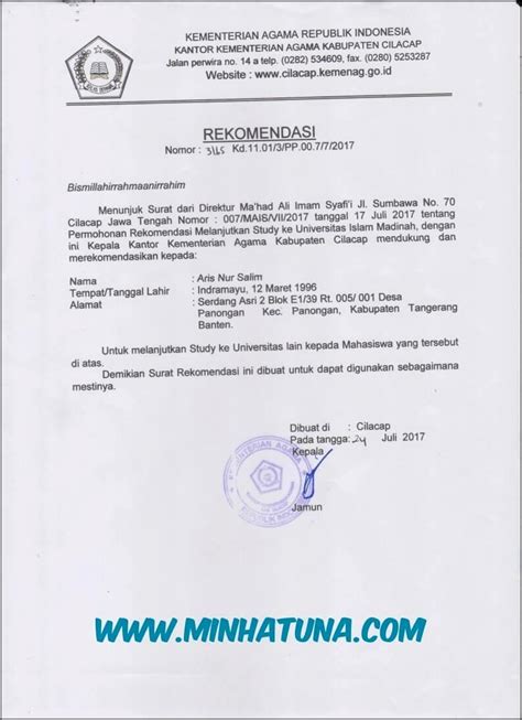 Contoh Surat Permohonan Lanjut Kuliah Dari D3 Ke S1 Surat Permohonan