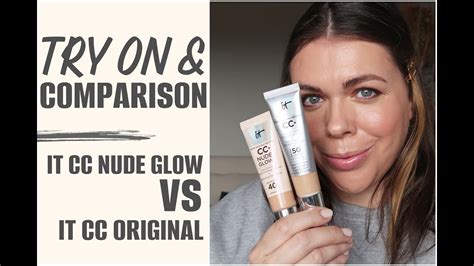 Comparison Of The IT CC Nude Glow Vs The IT CC Original Try On And