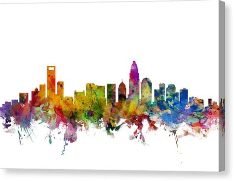 Charlotte Skyline Drawing | Free download on ClipArtMag