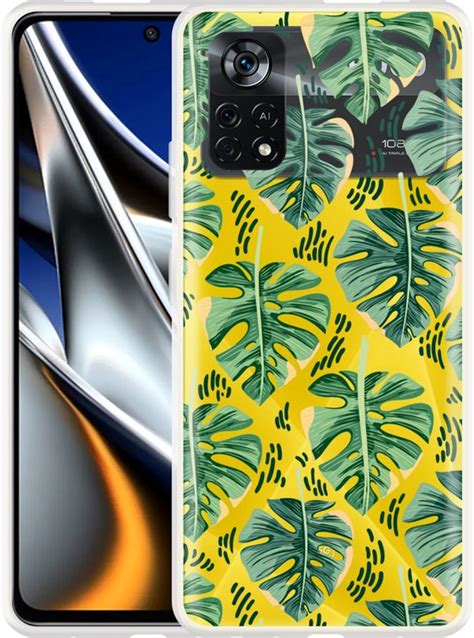 Cazy Hoesje Geschikt Voor Poco X Pro Palm Leaves Large Bol