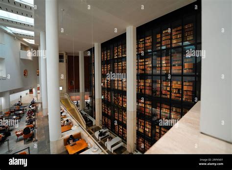 London, England, UK - July 31, 2022. London British Library interior ...