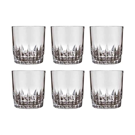 Vaso Vidrio Whisky Nadir 290 Ml X 6 Unid Vegas Bazar Grupo Dos