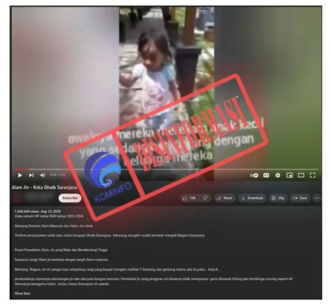 Disinformasi Vidio Amatir Penampakan Kota Ghaib Saranjana T