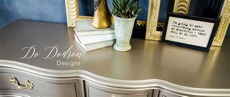 Metallic Paint On Furniture You Can Apply With A Paintbrush