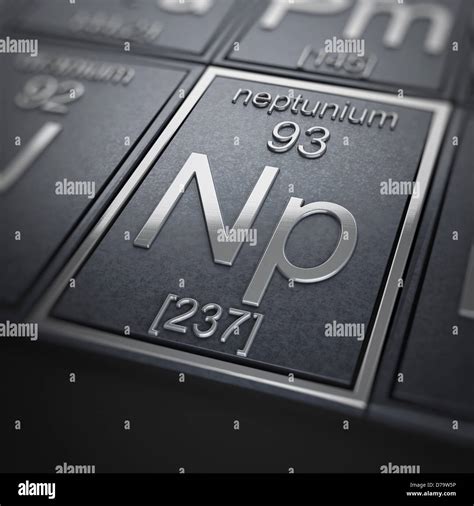 Neptunium Chemical Element Stock Photo - Alamy