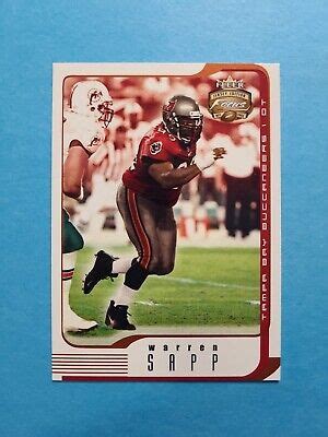 WARREN SAPP 2002 FLEER FOCUS JERSEY EDITION FOOTBALL CARD 88 G8262 EBay